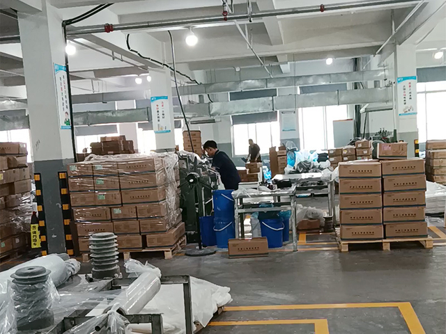 Silicone rubber products warehouse and logistics area